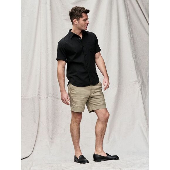 ✨BUCK MASON DRAPED TWILL S/S ONE POCKET SZ LARGE SHIRT✨ - Picture 3 of 11